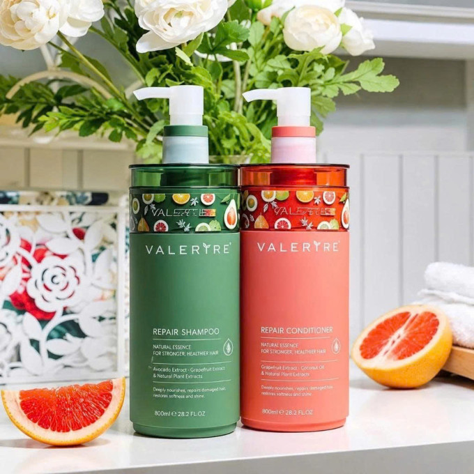 Dầu Gội Xả Bưởi Valert Grapefruit 850ml – Dưỡng Tóc Mềm Mượt, Giảm Gãy Rụng