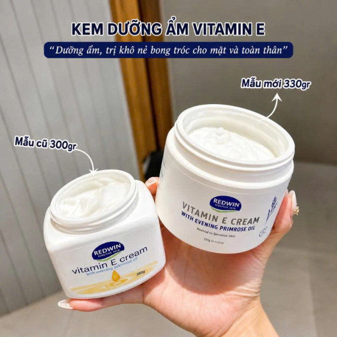 Kem dưỡng Vitamin E Úc Redwin 330g – Dưỡng Ẩm, Làm Mềm Mịn Da
