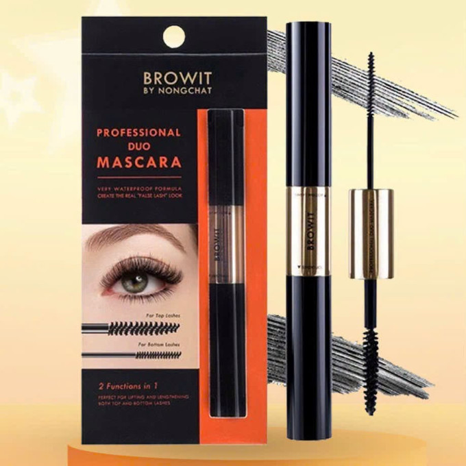 Chuốt Mi Nongchat – Mascara 2 Đầu Browit Professional Duo Mascara Sexy Black