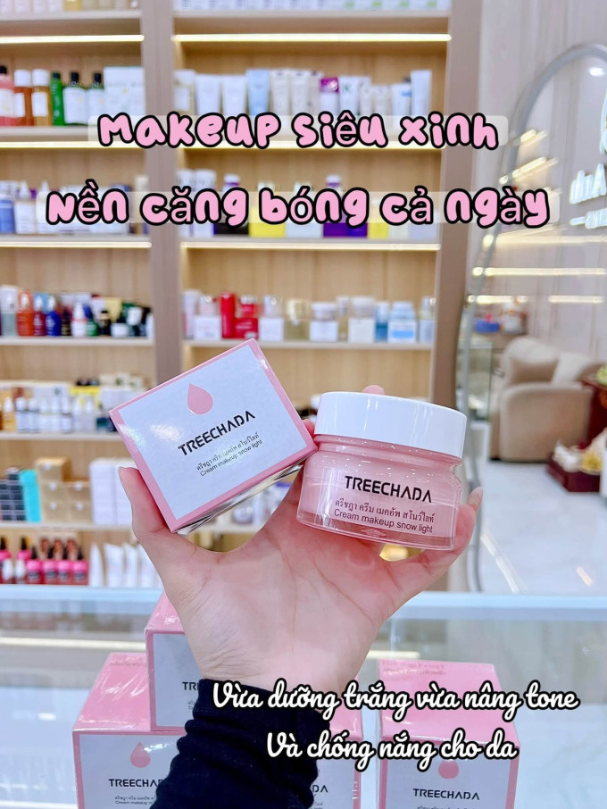 Kem Lười Treechada Thái Lan 50g – Kem Makeup Nâng Tone, Dưỡng Ẩm Da