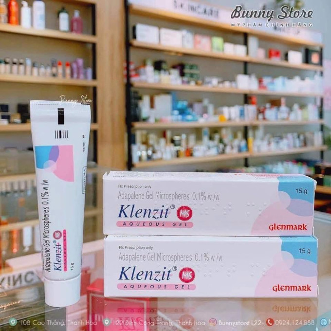 Kem Trị Mụn Klenzit MS 0.1% 15g – Gel Bôi Hỗ Trợ Điều Trị Mụn ẩn, mụn đầu đen