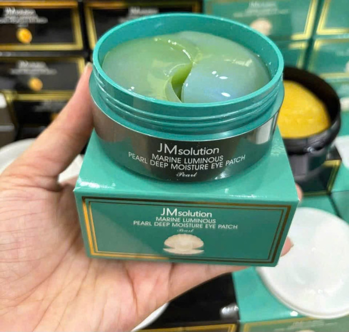 Mặt Nạ Mắt JM xanh – JMsolution Marine Luminous Pearl 90g Dưỡng Ẩm Vùng Mắt