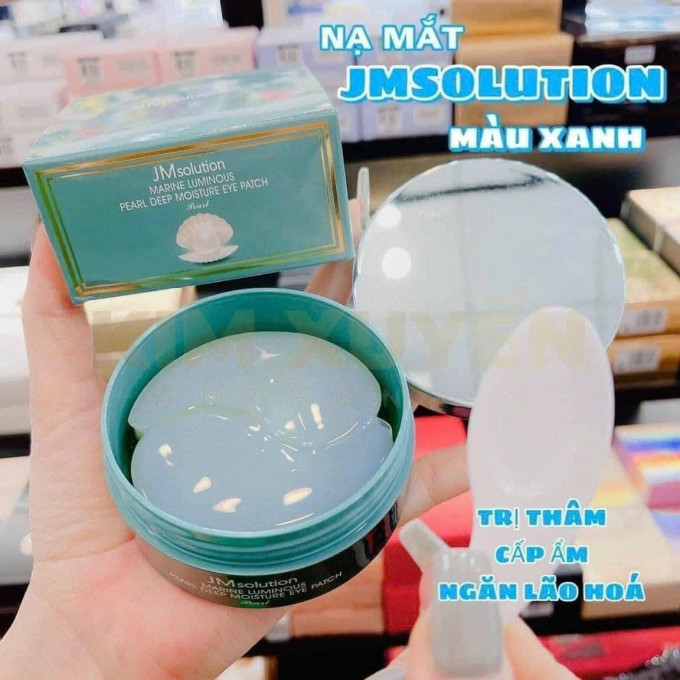 Mặt Nạ Mắt JM xanh – JMsolution Marine Luminous Pearl 90g Dưỡng Ẩm Vùng Mắt