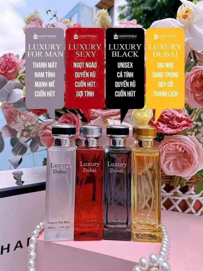 Tinh dầu Nước Hoa Luxury Dubai mùi hương nam và nữ 50ml