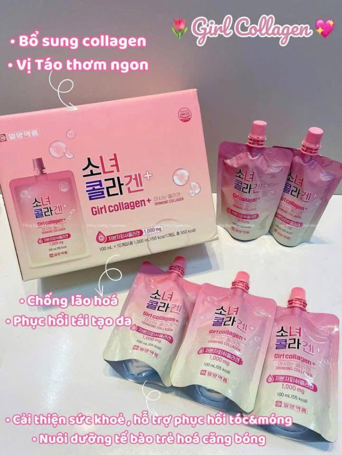 Nước Uống Girl Collagen Hàn Quốc – Bổ Sung Collagen Dạng Túi 100ml
