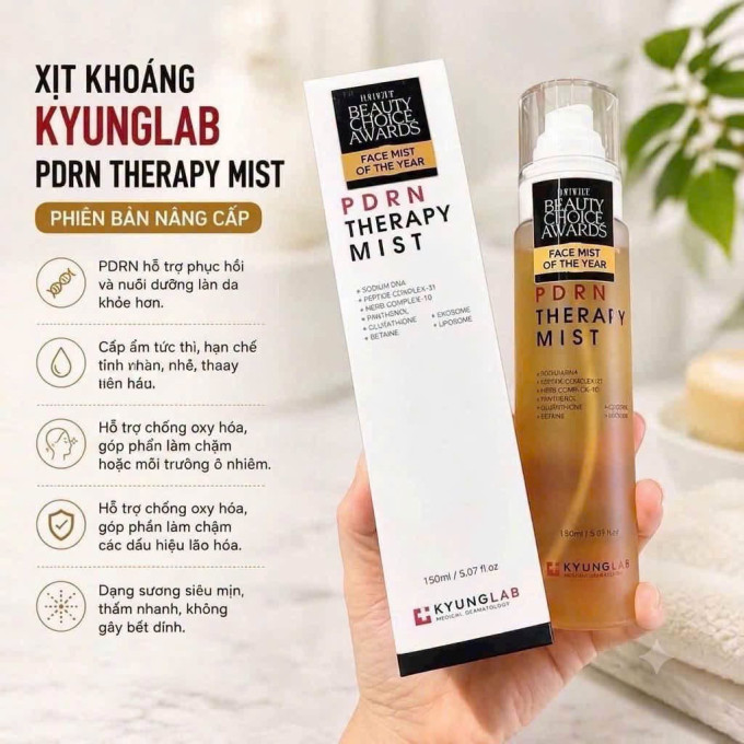 Xịt Khoáng KyungLab PDRN Therapy Mist 150ml – Dưỡng Ẩm, Làm Dịu Và Hỗ Trợ Phục Hồi Da